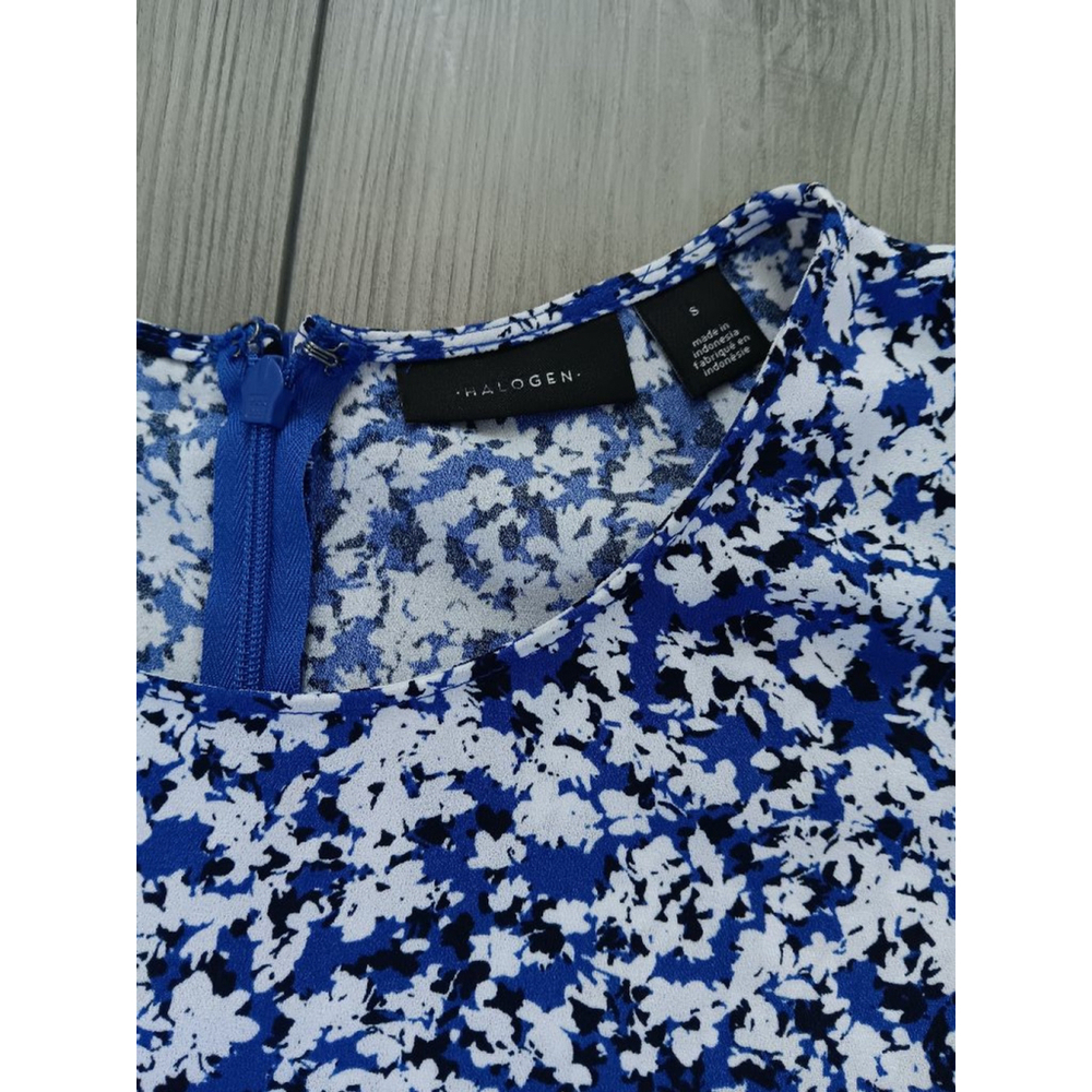 Women's Halogen Dress Size S Blue White - Picture 2 of 2